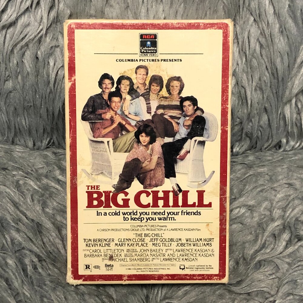 The Big Chill (BETAMAX) Tom Berenger, Jeff Goldblum, Kevin Kline RARE